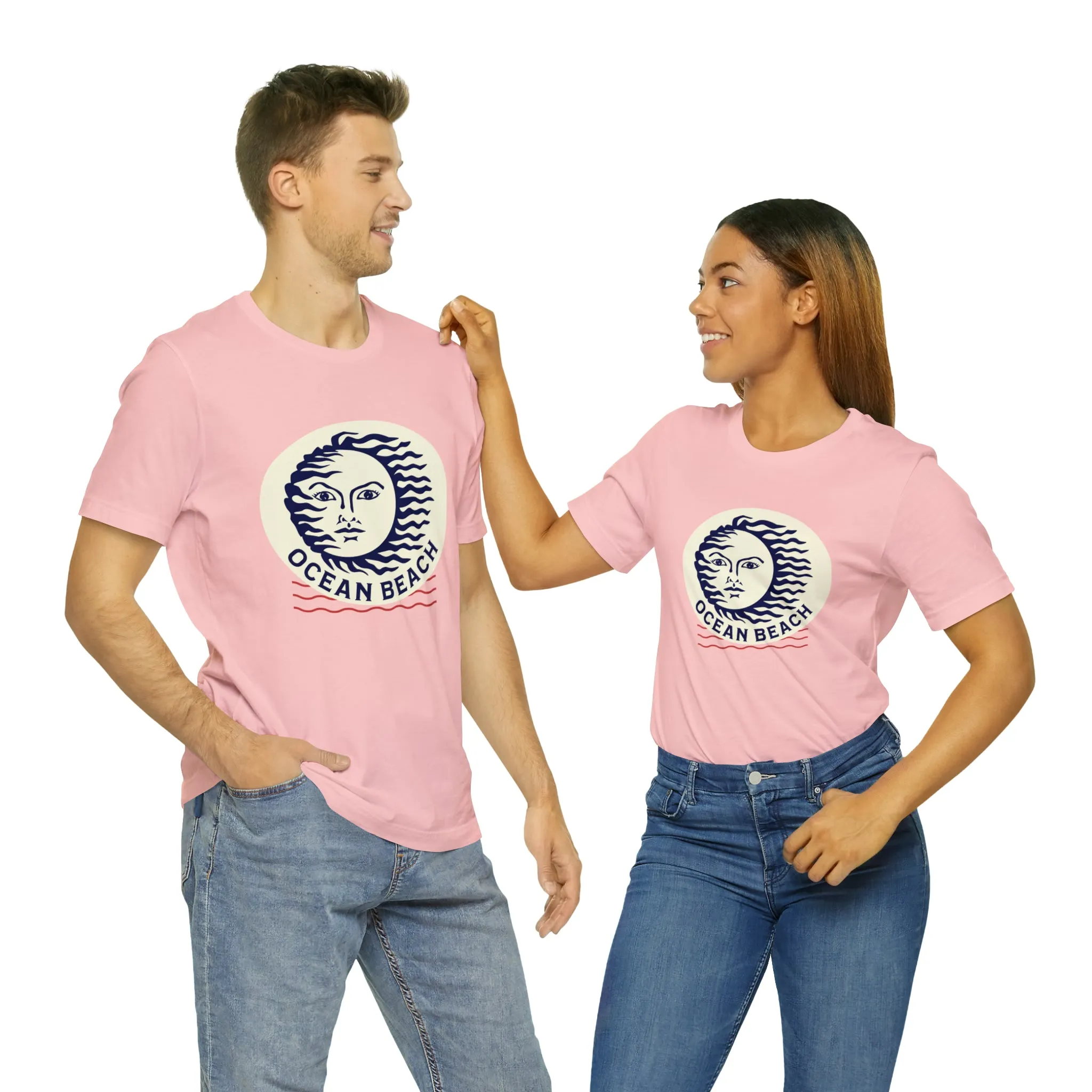 Ocean Beach Sun Unisex Soft Tee