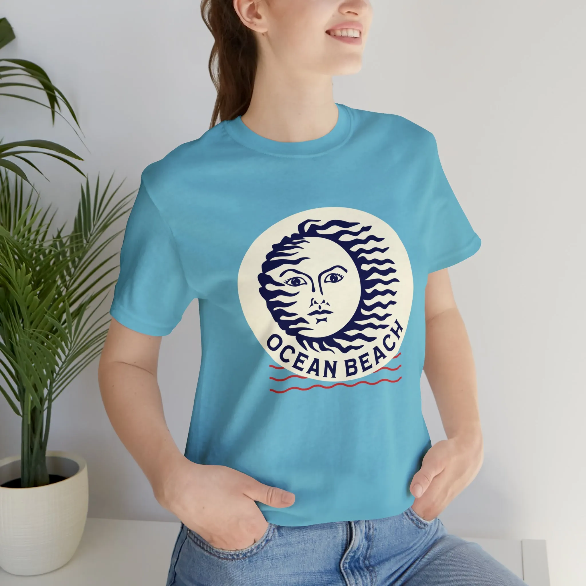Ocean Beach Sun Unisex Soft Tee