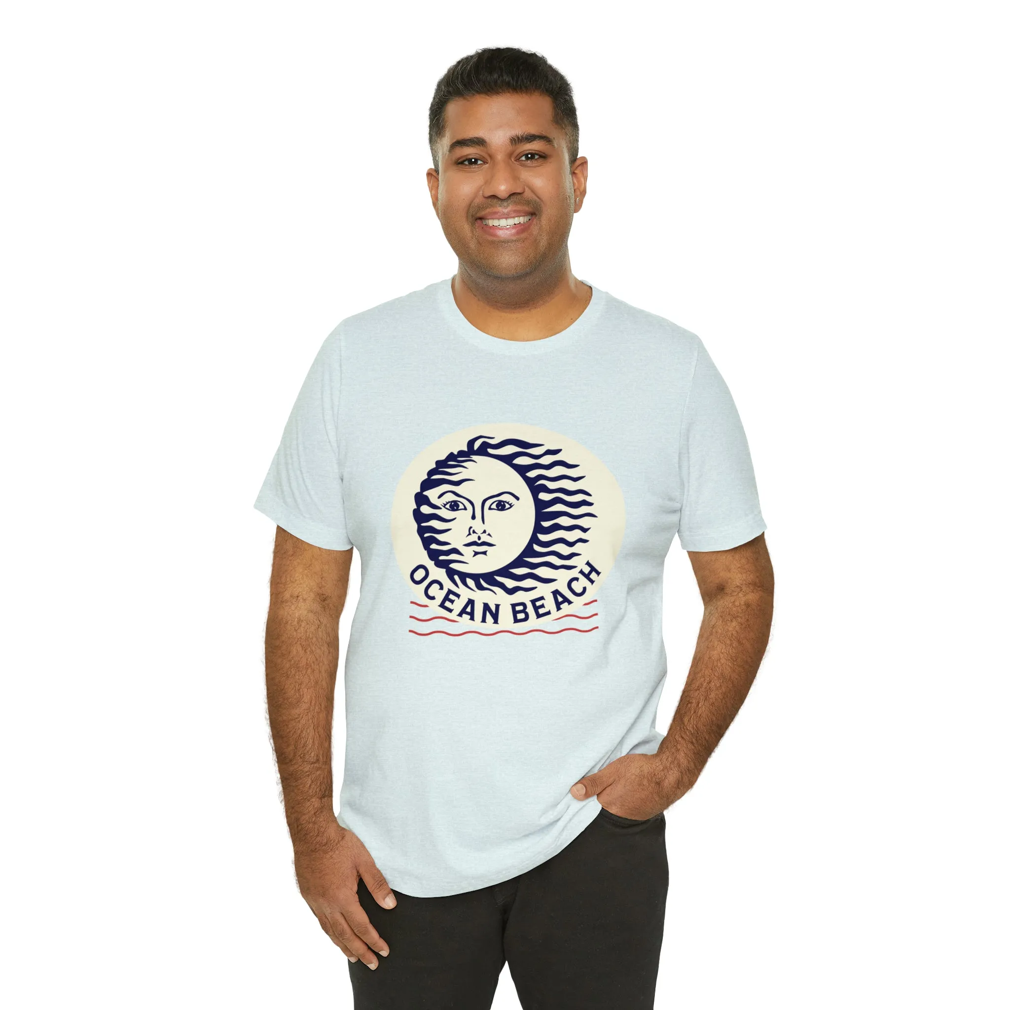 Ocean Beach Sun Unisex Soft Tee