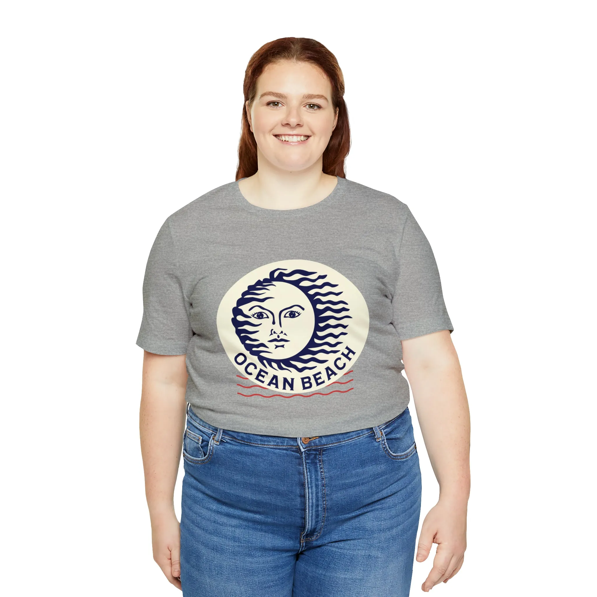 Ocean Beach Sun Unisex Soft Tee