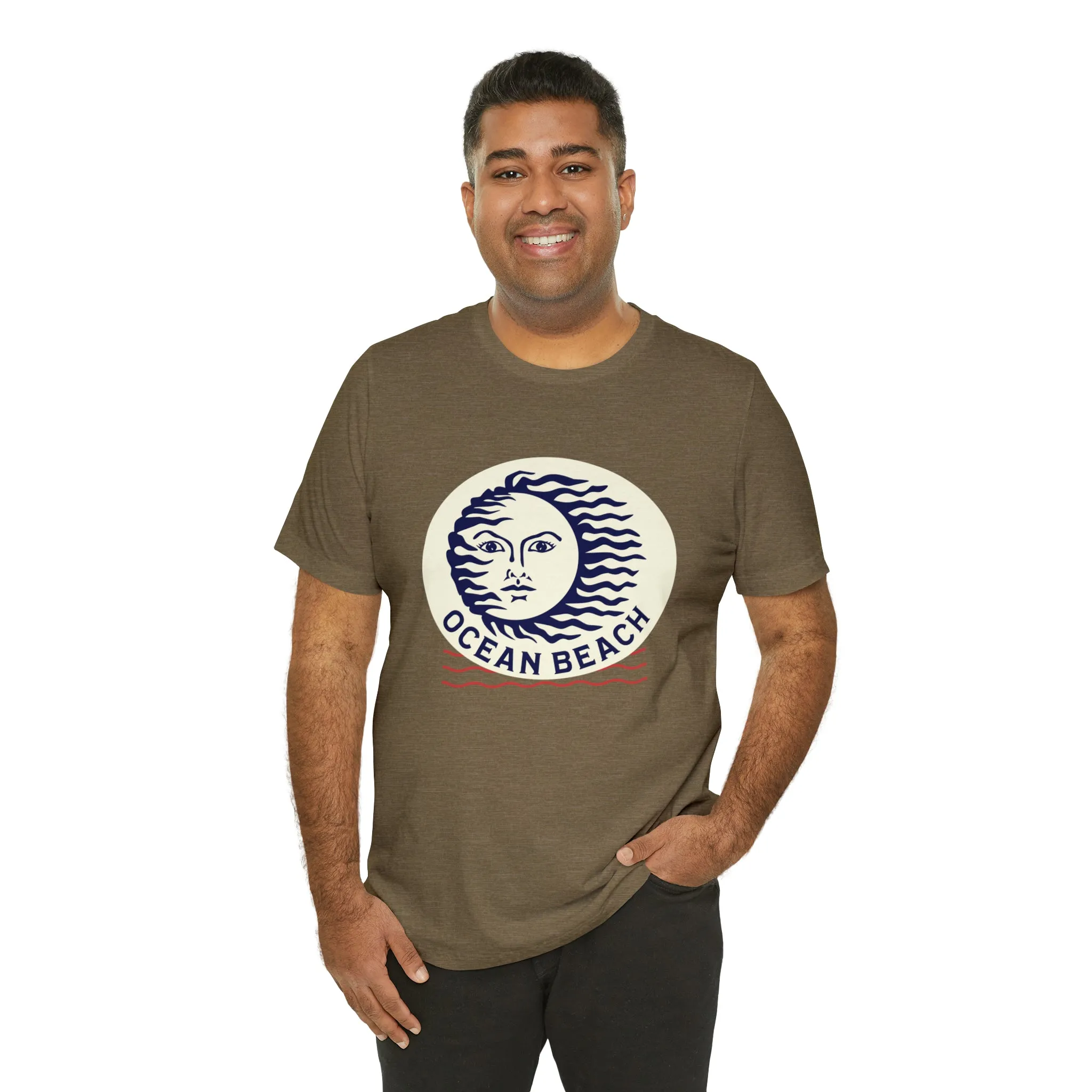 Ocean Beach Sun Unisex Soft Tee