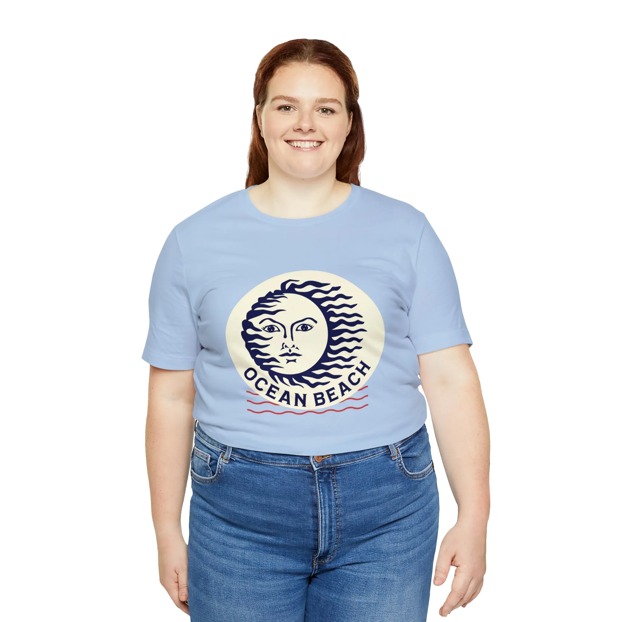 Ocean Beach Sun Unisex Soft Tee