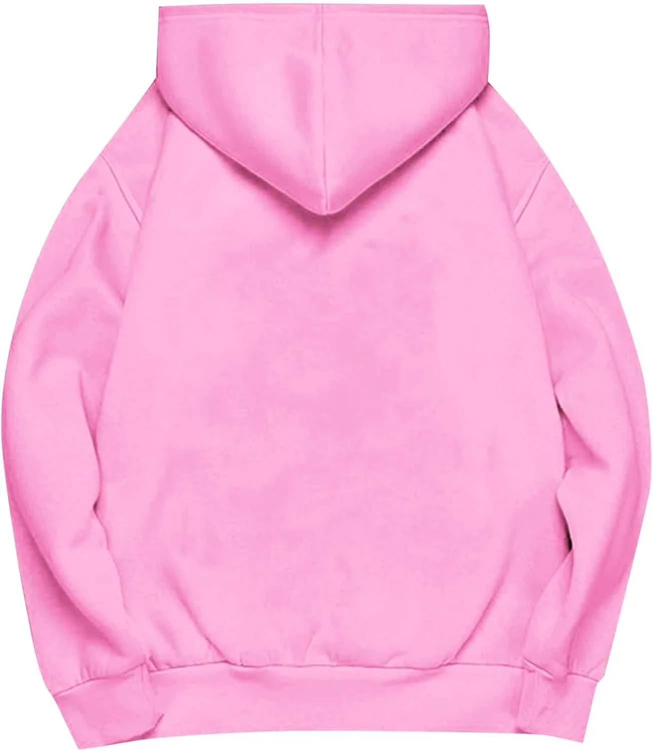 Oversized Hoodies for Women Plus Size Sweatshirts Pullover Cute Pink Hoodie Long Sleece Winter Tops with Pcokets