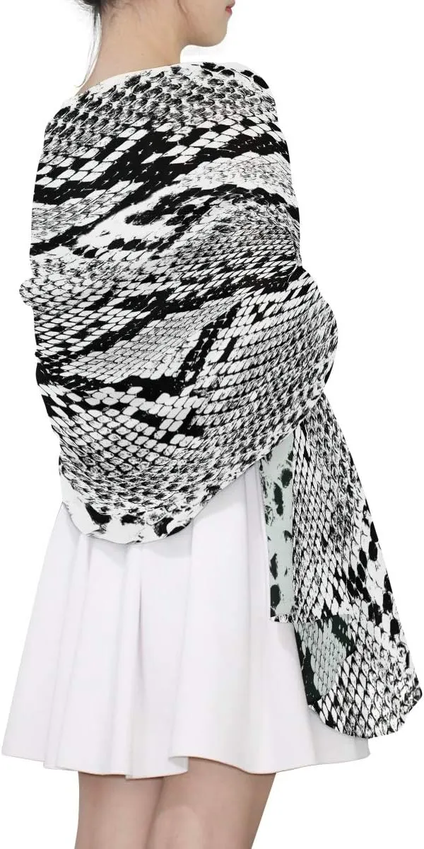 Oyihfvs stylish custom Woman Long Silk Scarf Soft Head Wrap Silk Shawl stole