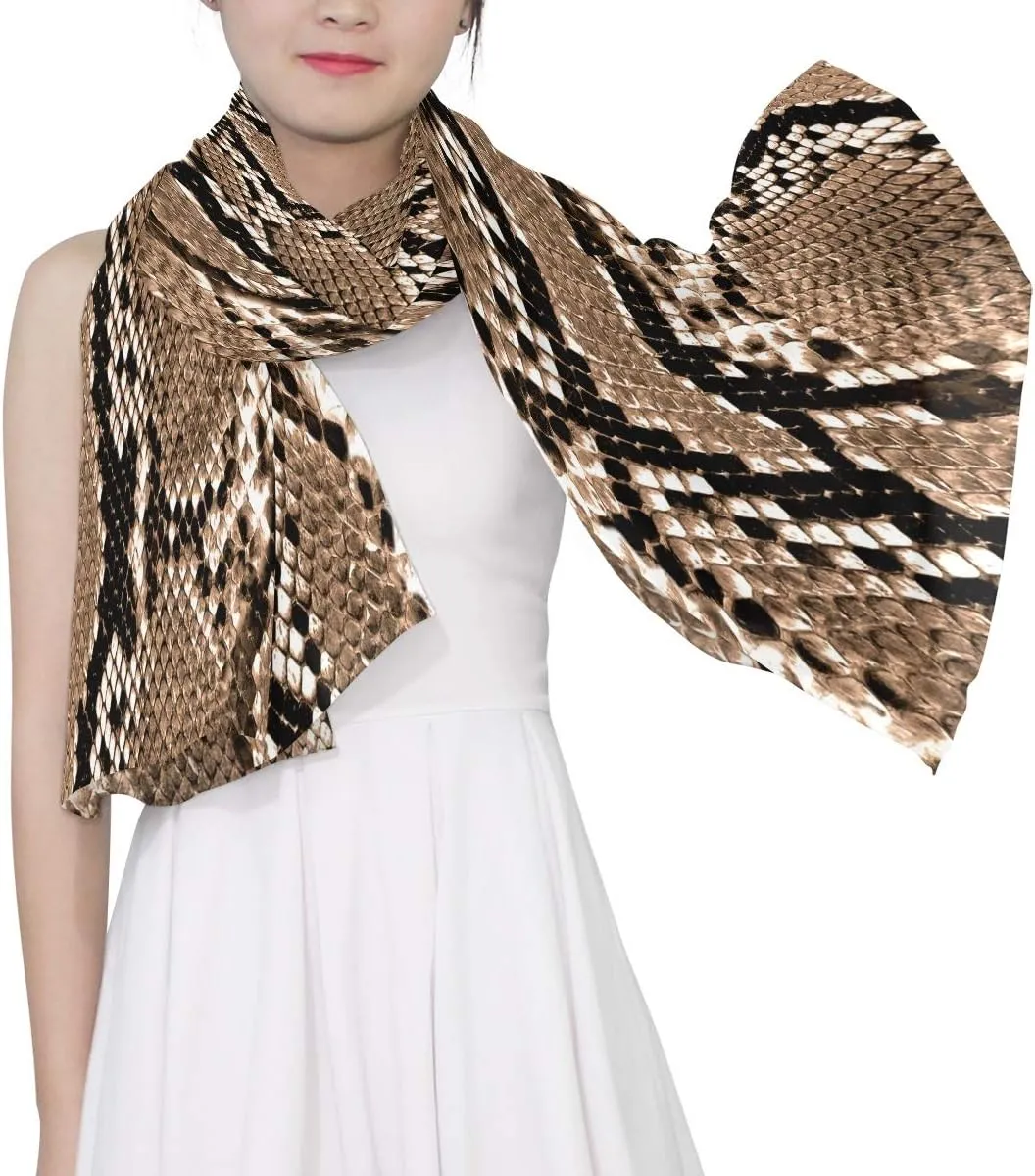 Oyihfvs stylish custom Woman Long Silk Scarf Soft Head Wrap Silk Shawl stole