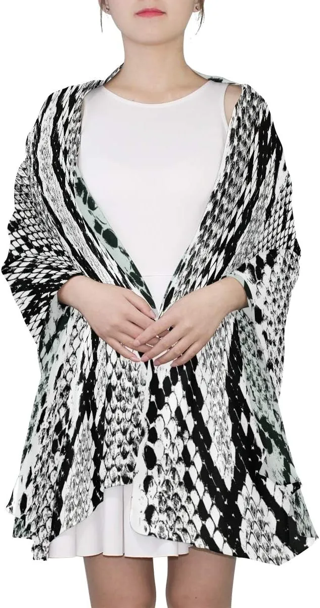 Oyihfvs stylish custom Woman Long Silk Scarf Soft Head Wrap Silk Shawl stole