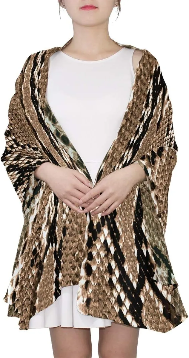 Oyihfvs stylish custom Woman Long Silk Scarf Soft Head Wrap Silk Shawl stole