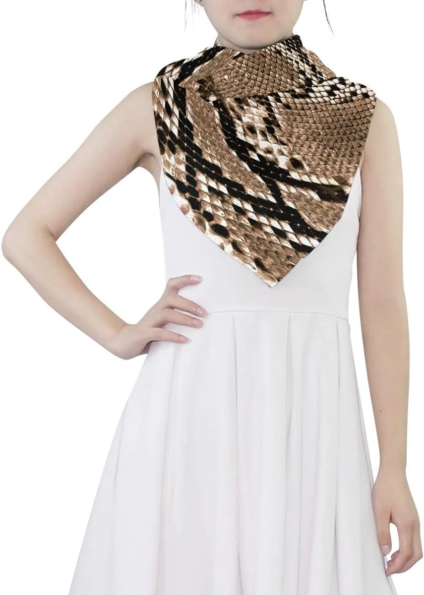 Oyihfvs stylish custom Woman Long Silk Scarf Soft Head Wrap Silk Shawl stole