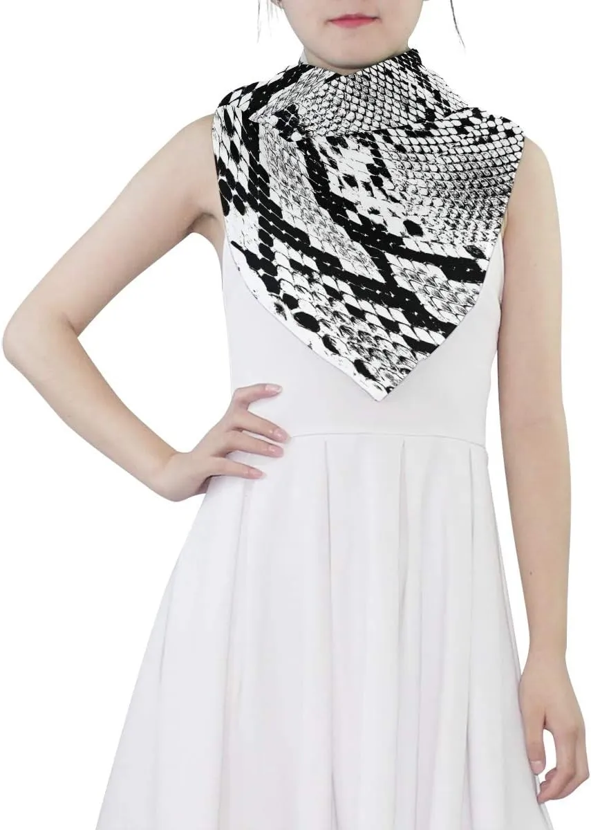 Oyihfvs stylish custom Woman Long Silk Scarf Soft Head Wrap Silk Shawl stole