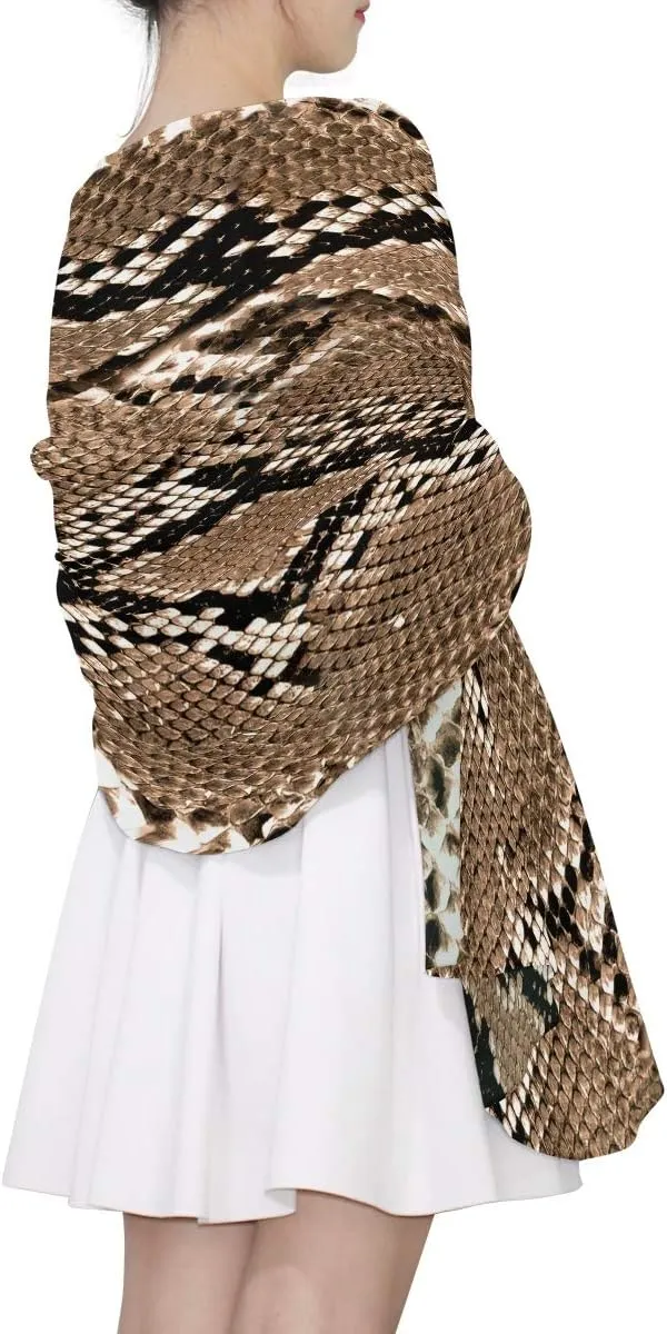Oyihfvs stylish custom Woman Long Silk Scarf Soft Head Wrap Silk Shawl stole