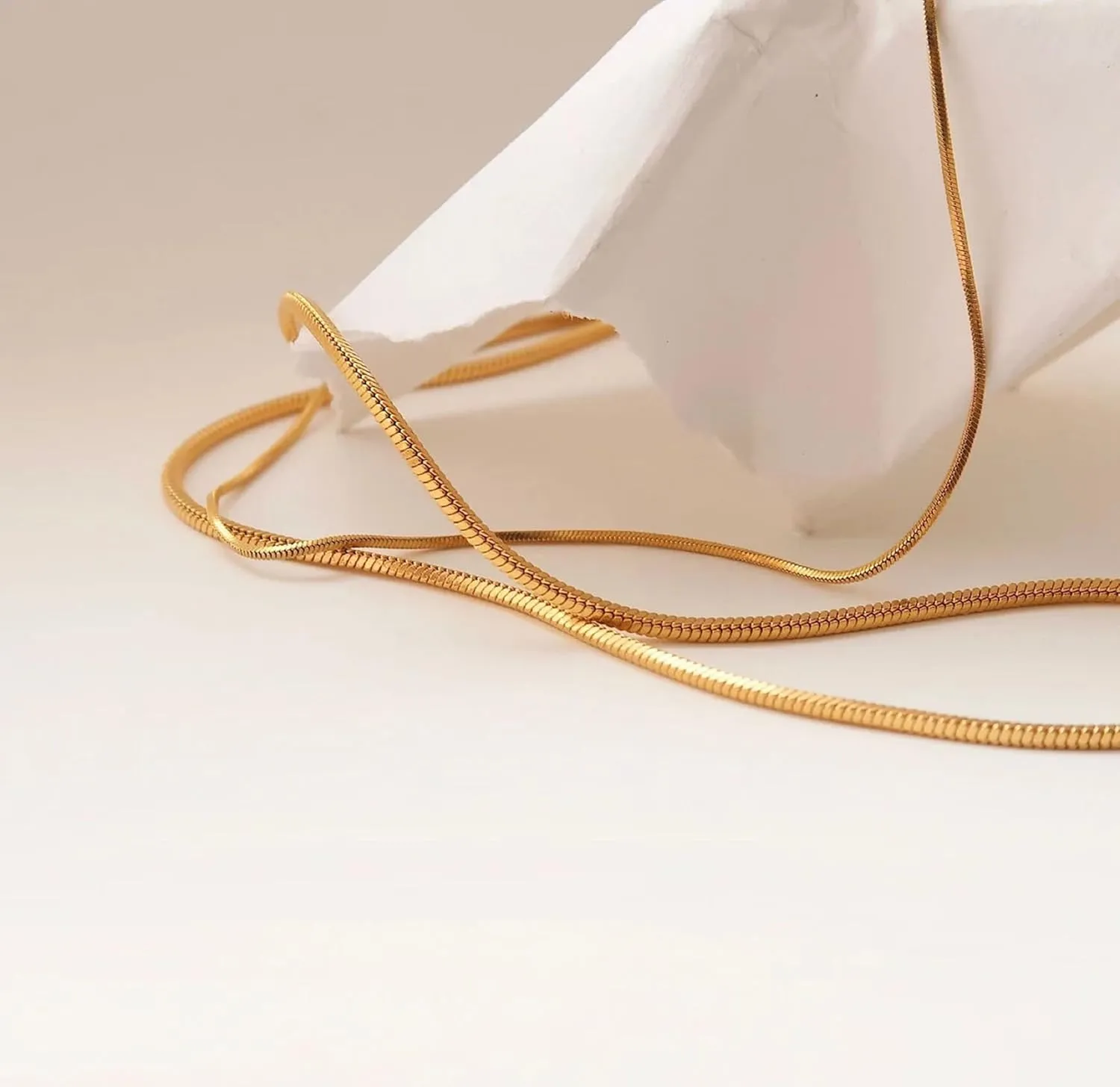 Pencros Herringbone Necklace For Women,14k Gold Plated Layered Gold Necklaces Dainty Gold Herringbone Necklace Figaro Paperclip Snake Chain Choker Necklace For Womens Simple Jewelry Gift