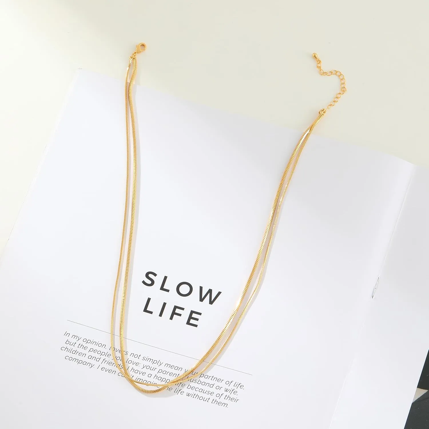 Pencros Herringbone Necklace For Women,14k Gold Plated Layered Gold Necklaces Dainty Gold Herringbone Necklace Figaro Paperclip Snake Chain Choker Necklace For Womens Simple Jewelry Gift