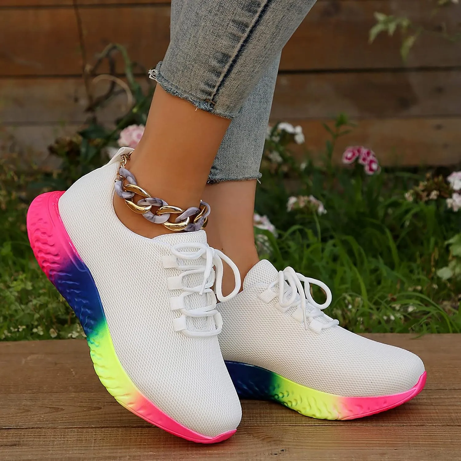 Platform Sneakers for Women Women's Shoes for Everyday Use Orthopedic Arch Support Nurse Shoes for Women Trendy High Top Sneakers for Women 2023 Black Slip On Tennis Shoes