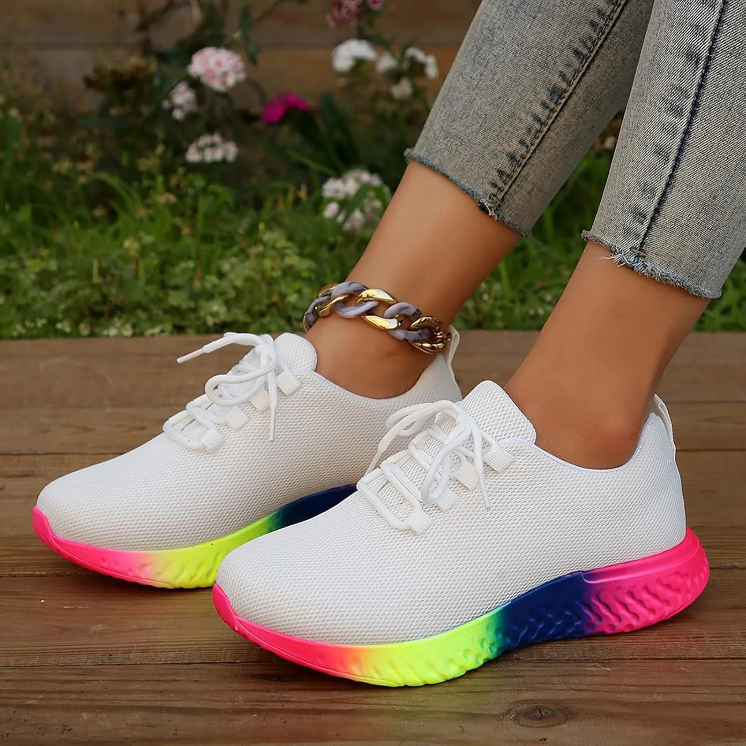 Platform Sneakers for Women Women's Shoes for Everyday Use Orthopedic Arch Support Nurse Shoes for Women Trendy High Top Sneakers for Women 2023 Black Slip On Tennis Shoes