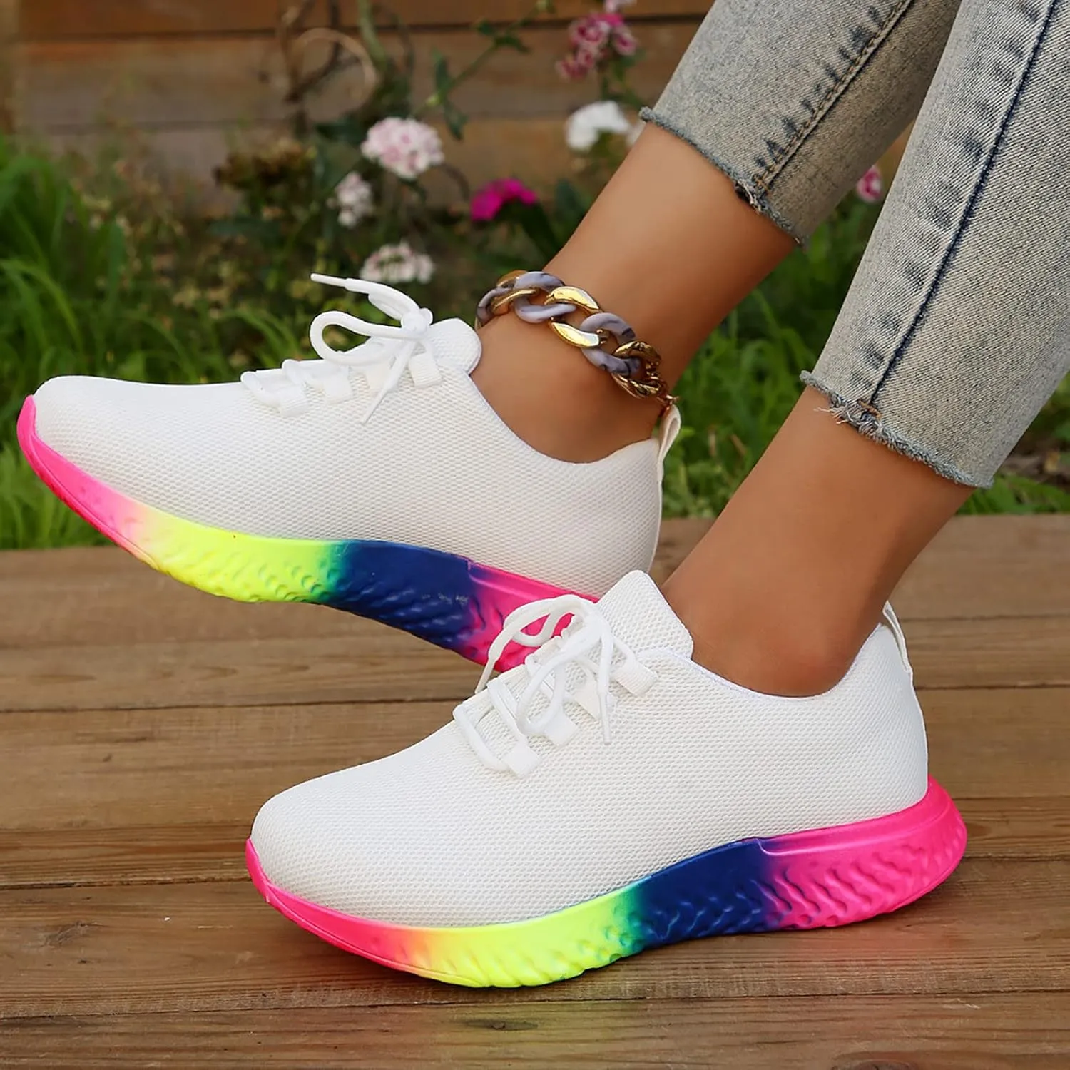 Platform Sneakers for Women Women's Shoes for Everyday Use Orthopedic Arch Support Nurse Shoes for Women Trendy High Top Sneakers for Women 2023 Black Slip On Tennis Shoes