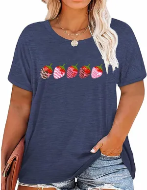 Plus Size Coffee Sunflowers Graphic Printed Shirt Women Short Sleeve Summer O-Neck Casual Tunics Top Tshirt