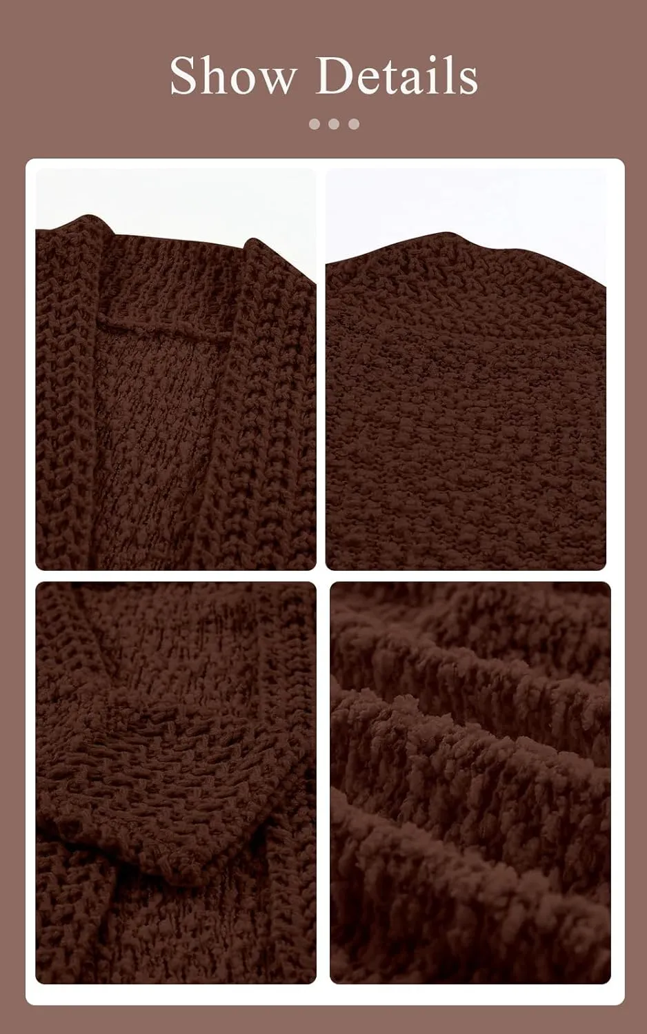 PRETTYGARDEN Open Front Fall Lightweight Cardigan Sweaters for Women Trendy 2025 Popcorn Knit Cardigans Cute Sweater