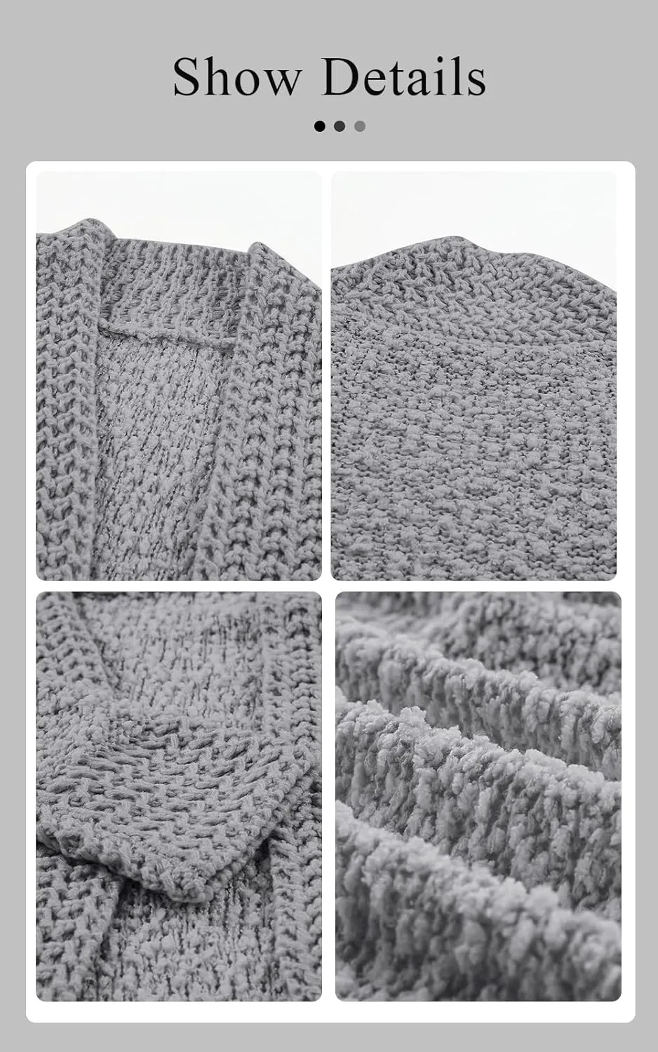 PRETTYGARDEN Open Front Fall Lightweight Cardigan Sweaters for Women Trendy 2025 Popcorn Knit Cardigans Cute Sweater