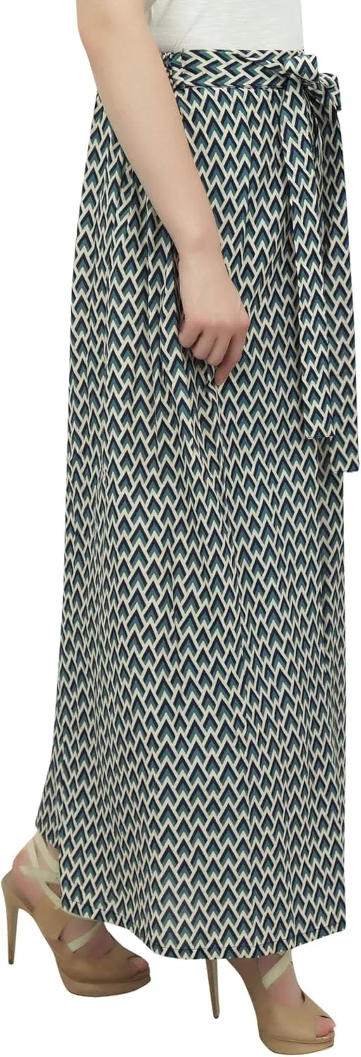 Printed Harem Pant for Women High Waist Palazzo Pant Casual Elastic Waist Trousers