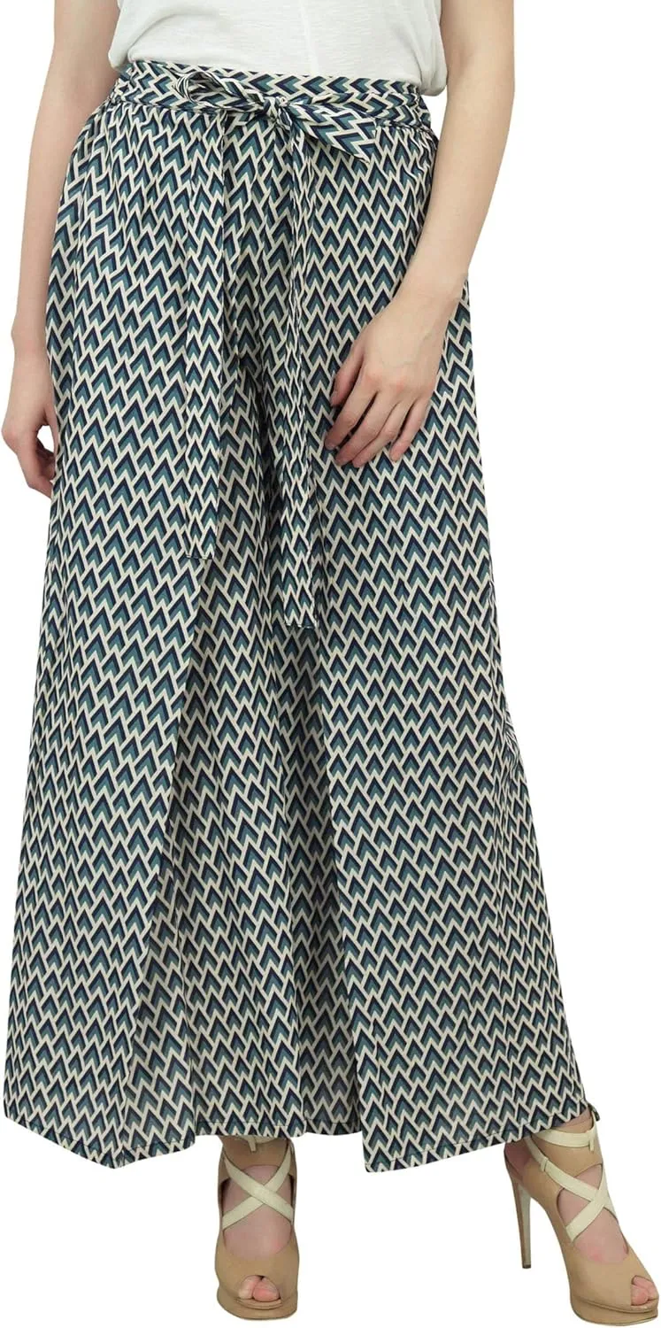 Printed Harem Pant for Women High Waist Palazzo Pant Casual Elastic Waist Trousers