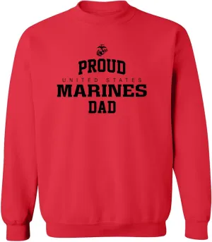 Proud Marines DAD Crewneck Sweatshirt