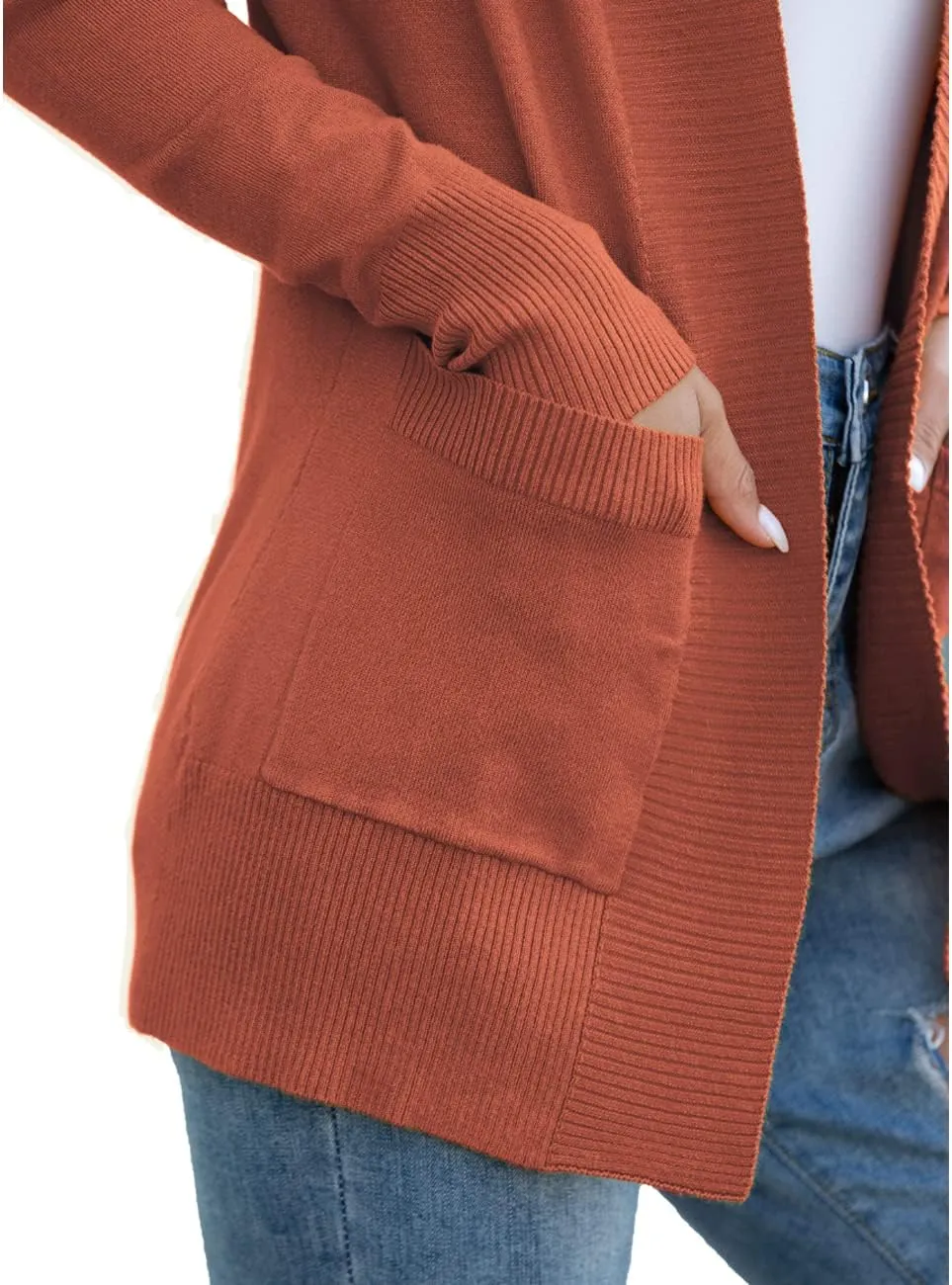 REDHOTYPE Women's Cardigans with Pockets Casual Lightweight Open Front Cardigan Sweaters for Women (S-2XL)