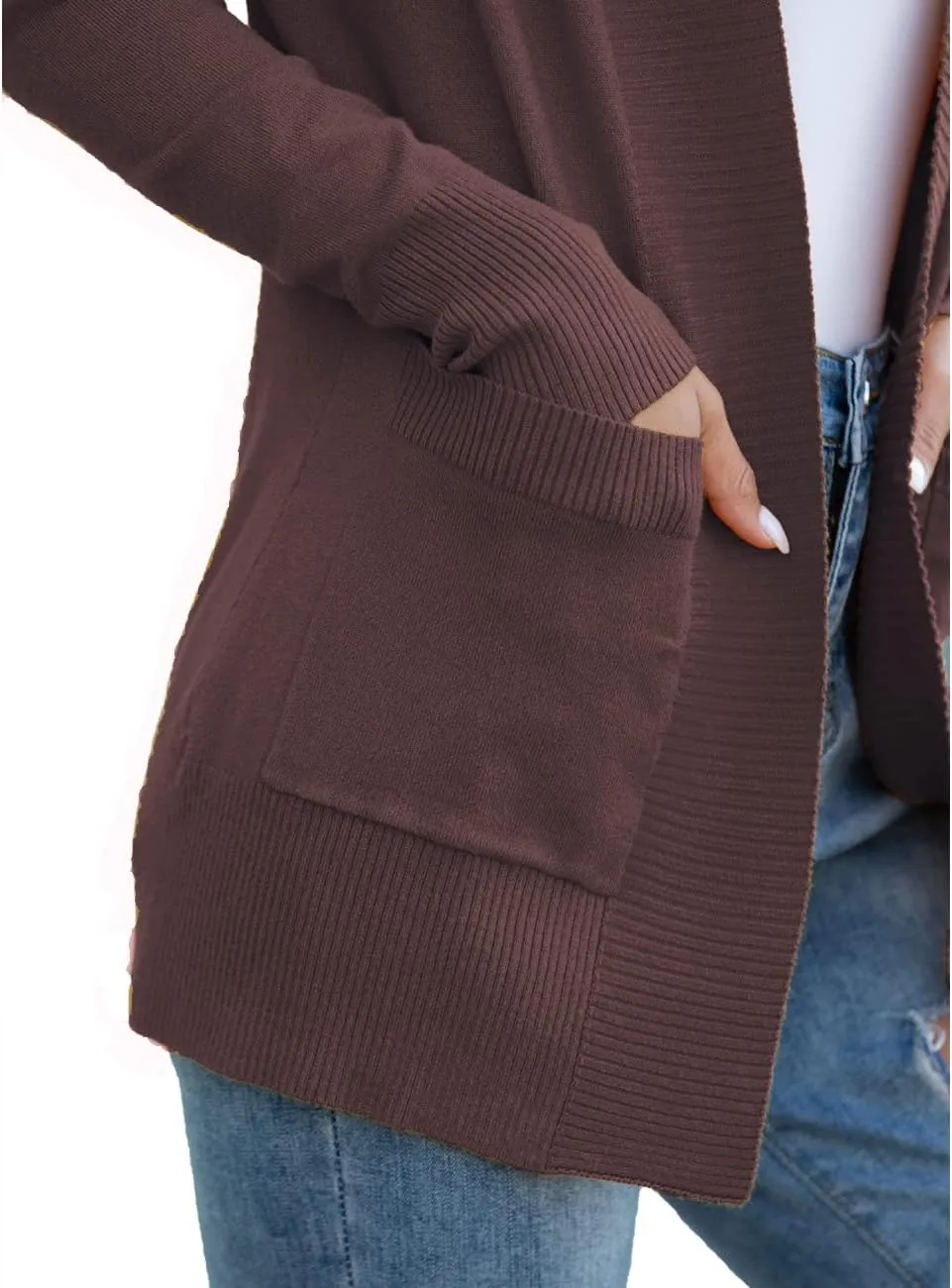 REDHOTYPE Women's Cardigans with Pockets Casual Lightweight Open Front Cardigan Sweaters for Women (S-2XL)
