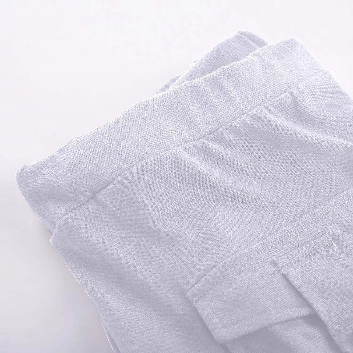 RKSTN Womens Capri Pants for Summer 2025 Casual Lightweight Leggings High Wasit Elastic Pant with Pockets Cropped Trousers