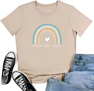 ROSEPARK Women Graphic Tees Cute Shirts Summer Tops