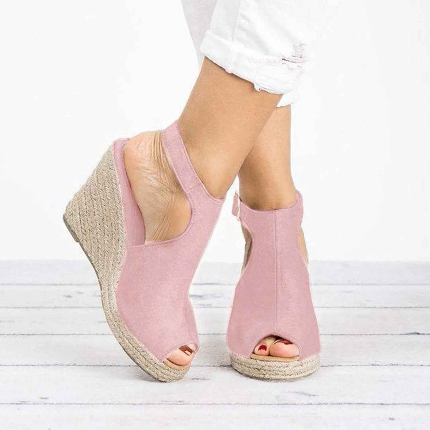 Shoes for Women Dressy, Womens High Retro Sandals Open Toe Lace Up Platform Heels Shoes Wedges Sandals