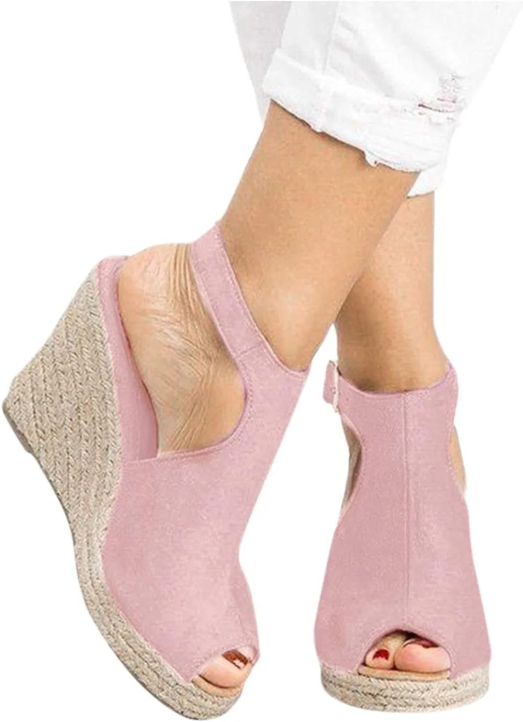 Shoes for Women Dressy, Womens High Retro Sandals Open Toe Lace Up Platform Heels Shoes Wedges Sandals