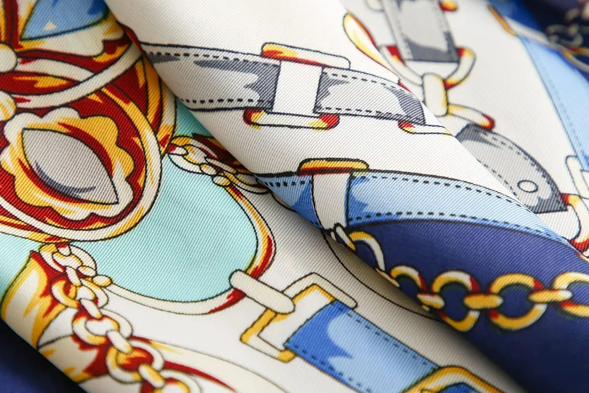 Silk Feeling Scarf Ladies Large Square Satin Headscarf Shawl Neckerchiefs Hair Scarves and Wraps 90x90cm