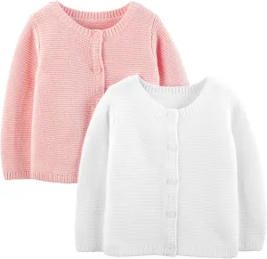 Simple Joys by Carter's Baby 2-Pack Neutral Knit Cardigan Sweaters