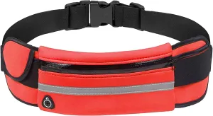 Slim Running Belt for Men, Waterproof Fanny Packs for Women,Phone Holder for Running,Reflective Waist Bag for Men,Runners Belt Pouch,Money Belt,Waist Pack Bag for Workout Travel Running Camping