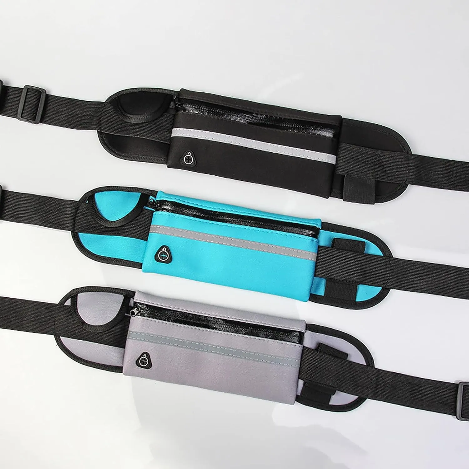 Slim Running Belts for Women, Waterproof Fanny Pack for Men,Phone Holder for Running,Reflective Waist Bag,Runners Belt Pouch,Money Belt,Waist Pack Bag for Travel Workout Running Camping