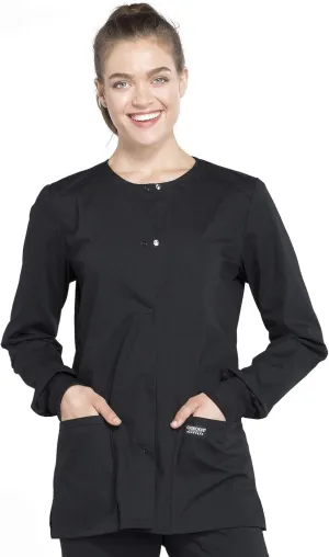 Snap Front Scrub Jackets for Women, Workwear Professionals Soft Stretch WW340