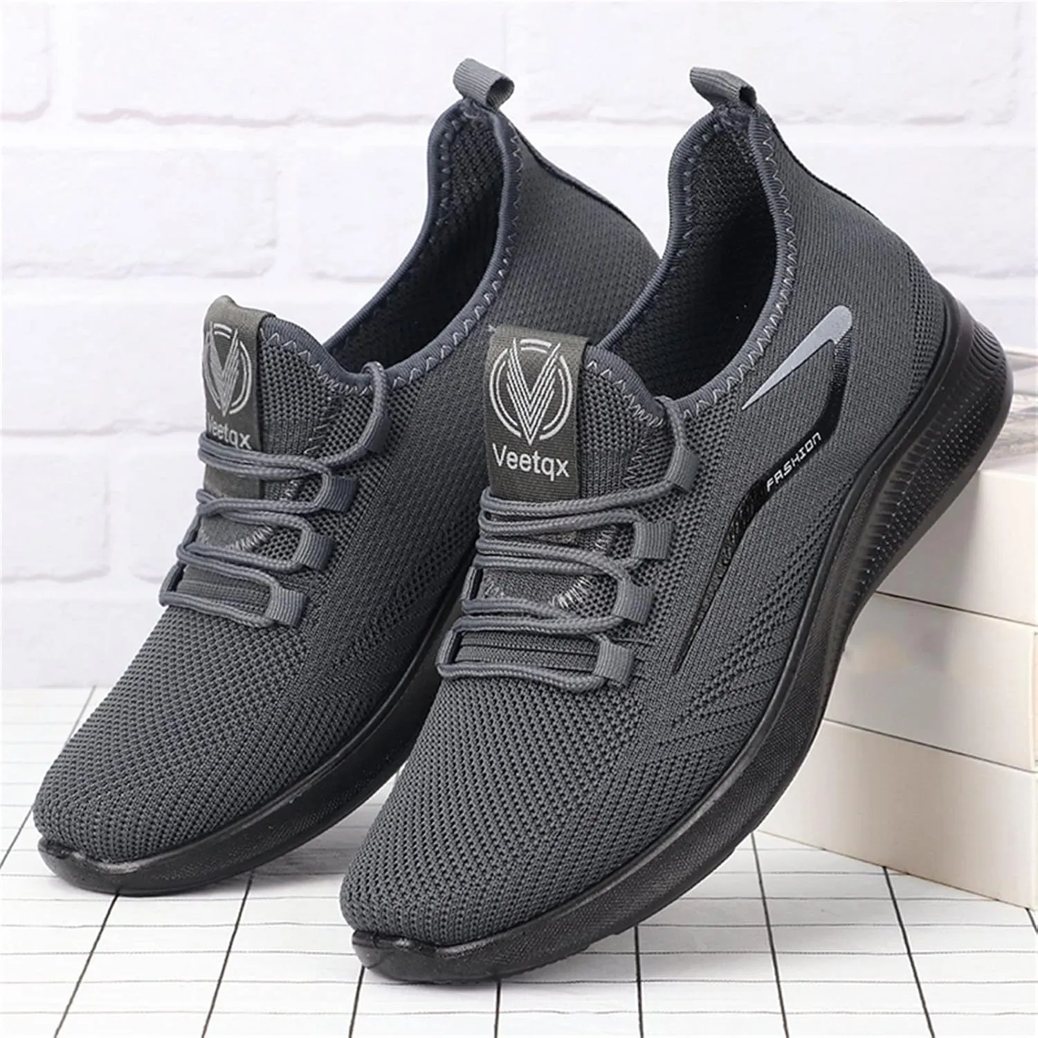 Sneakers for Women Casual Lightweight Breathable Tennis Shoes Non Slip Work Travel Walking Shoes Lace Up Slip On Cushion Sneakers