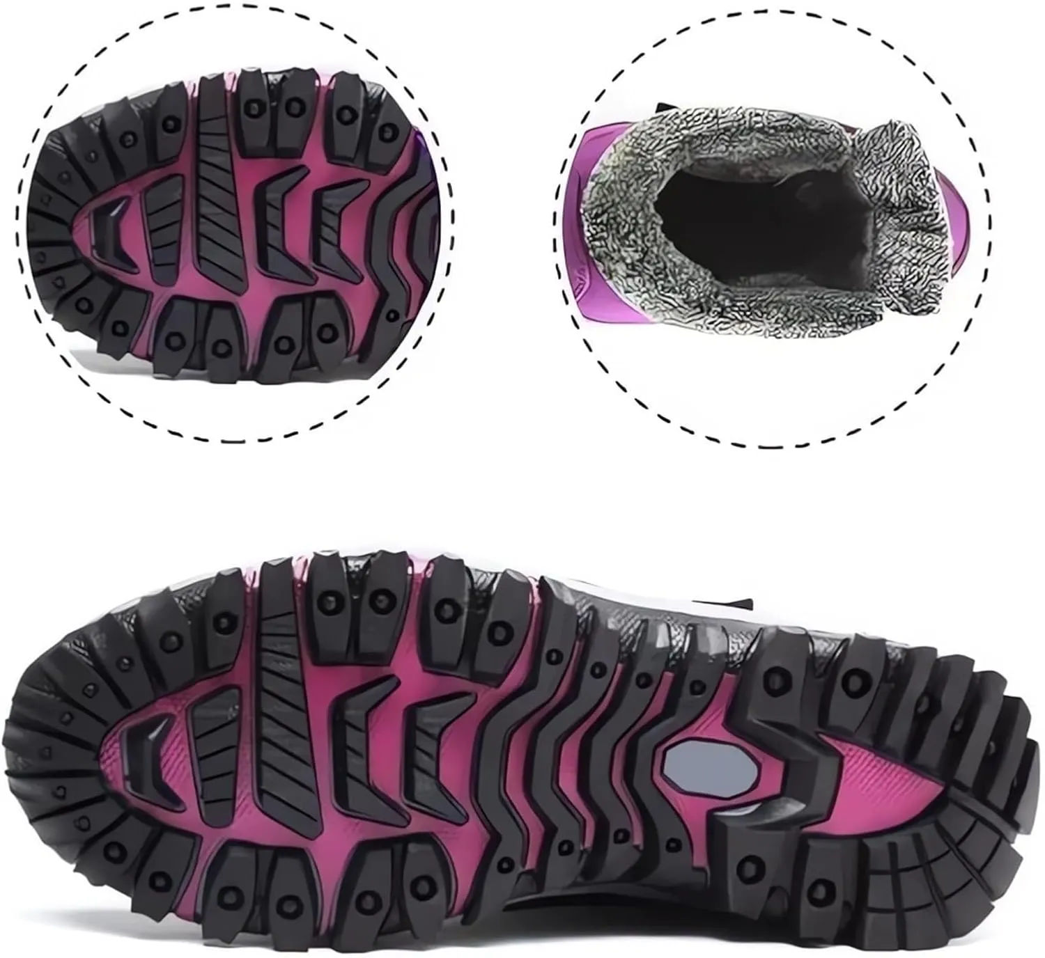 Snow Boots for Women Short Waterproof Winter Boots for Woman Women's Snow Boots Size 12 Tall Winter Boots for Women Wide Calf Botas De Vestir Para Invierno Mujeres