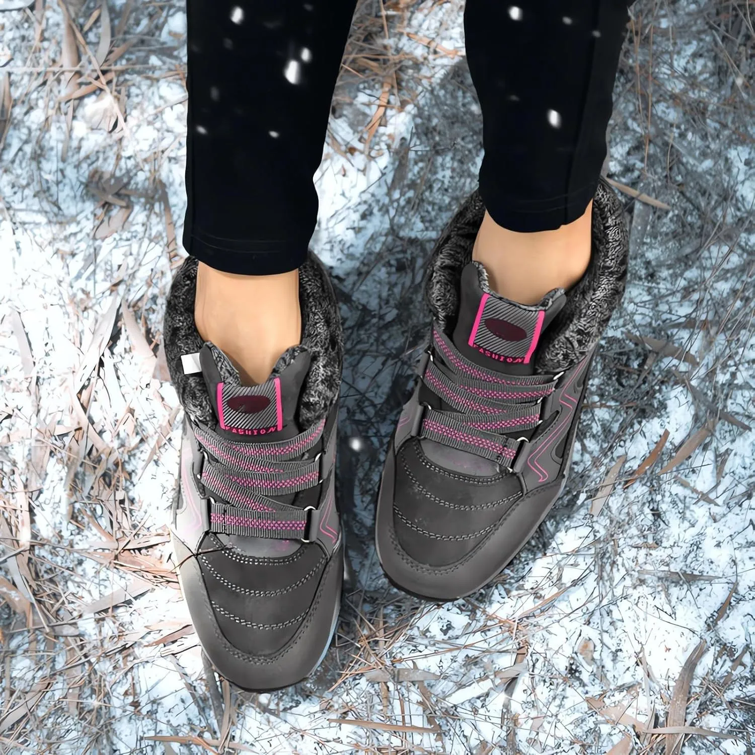 Snow Boots for Women Short Waterproof Winter Boots for Woman Women's Snow Boots Size 12 Tall Winter Boots for Women Wide Calf Botas De Vestir Para Invierno Mujeres