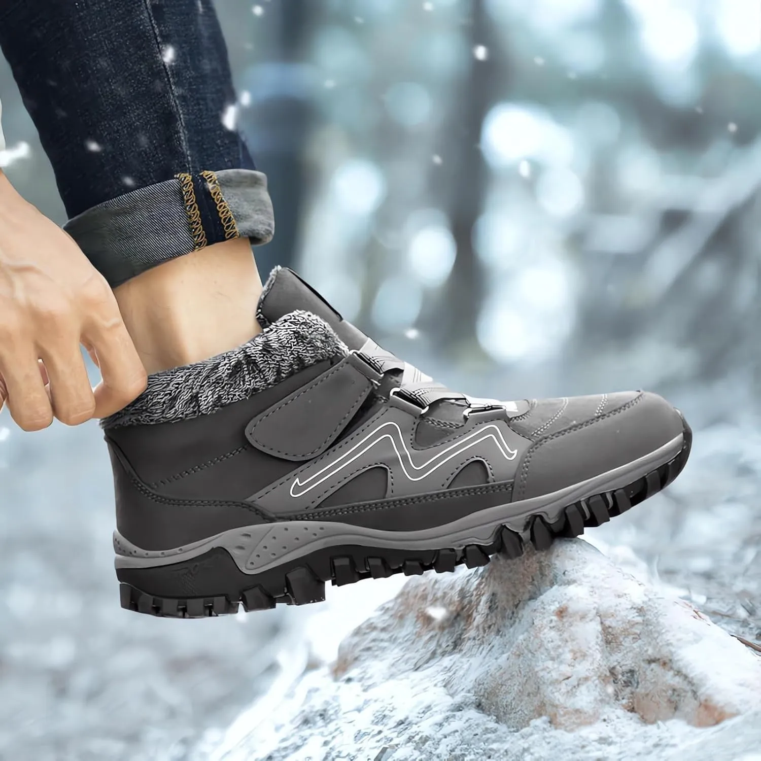 Snow Boots for Women Short Waterproof Winter Boots for Woman Women's Snow Boots Size 12 Tall Winter Boots for Women Wide Calf Botas De Vestir Para Invierno Mujeres