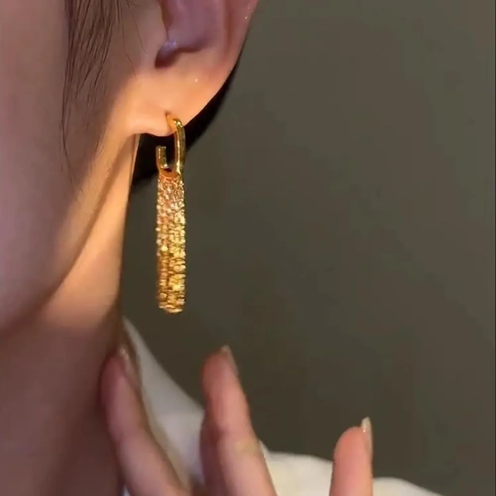 Sparkly Tassel Drop Earrings for Women Delicacy Linear Dangle Statement Earrings Long Fringe Chain Chandelier Earrings Party Wedding Jewelry Gifts