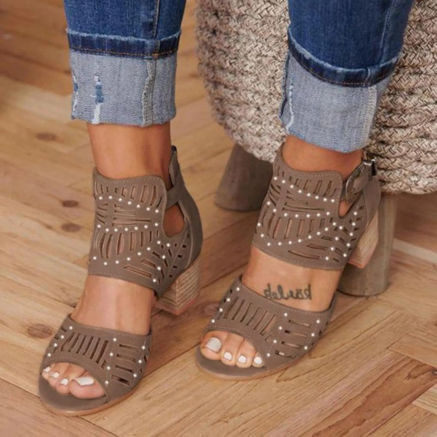 Summer Sandals for Women, Platform Sandals for Women Retro Roman Wedge Sandals Open Toe Sandals Breathable Shoes