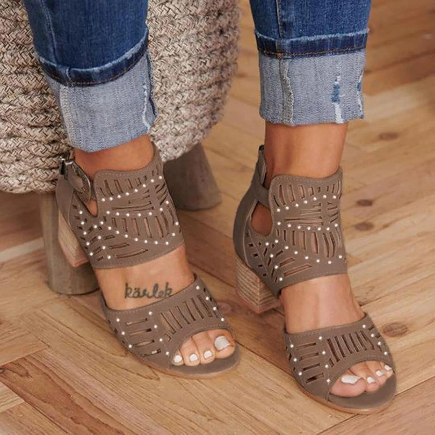 Summer Sandals for Women, Platform Sandals for Women Retro Roman Wedge Sandals Open Toe Sandals Breathable Shoes