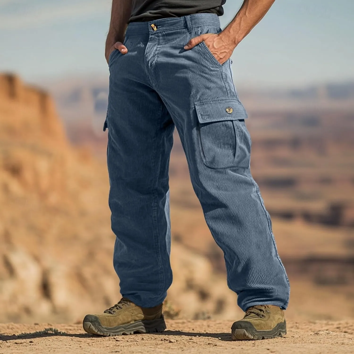 Sweatpants for Men Sport Slacks Mens Tapered Trendy Split Ripstop Slims Belts Solid Color Trousers