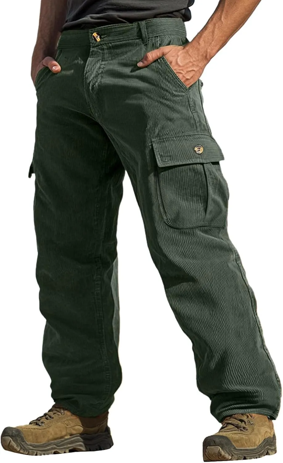 Sweatpants for Men Sport Slacks Mens Tapered Trendy Split Ripstop Slims Belts Solid Color Trousers