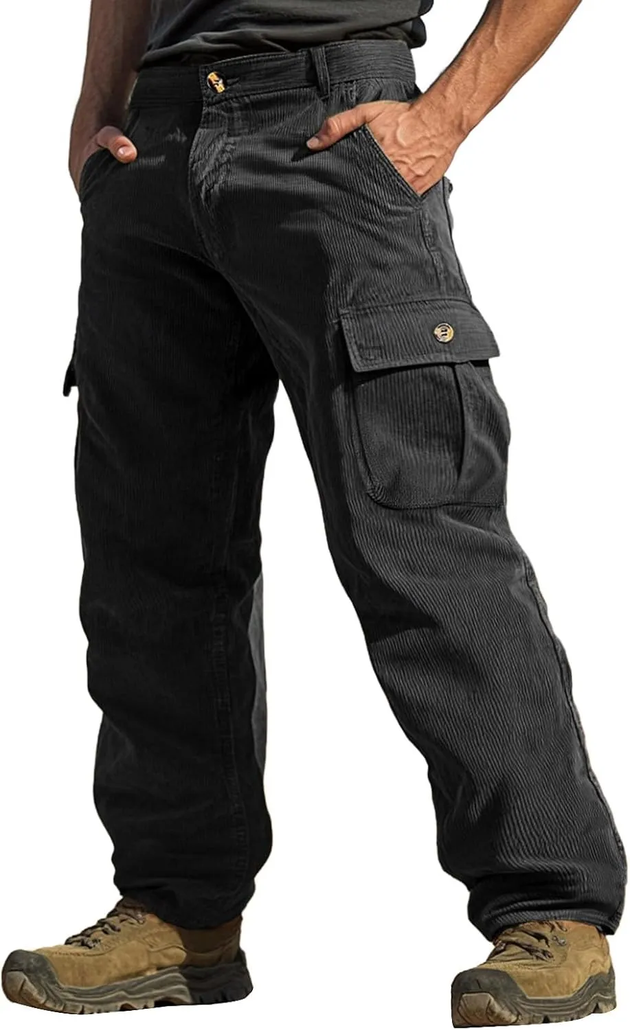 Sweatpants for Men Sport Slacks Mens Tapered Trendy Split Ripstop Slims Belts Solid Color Trousers