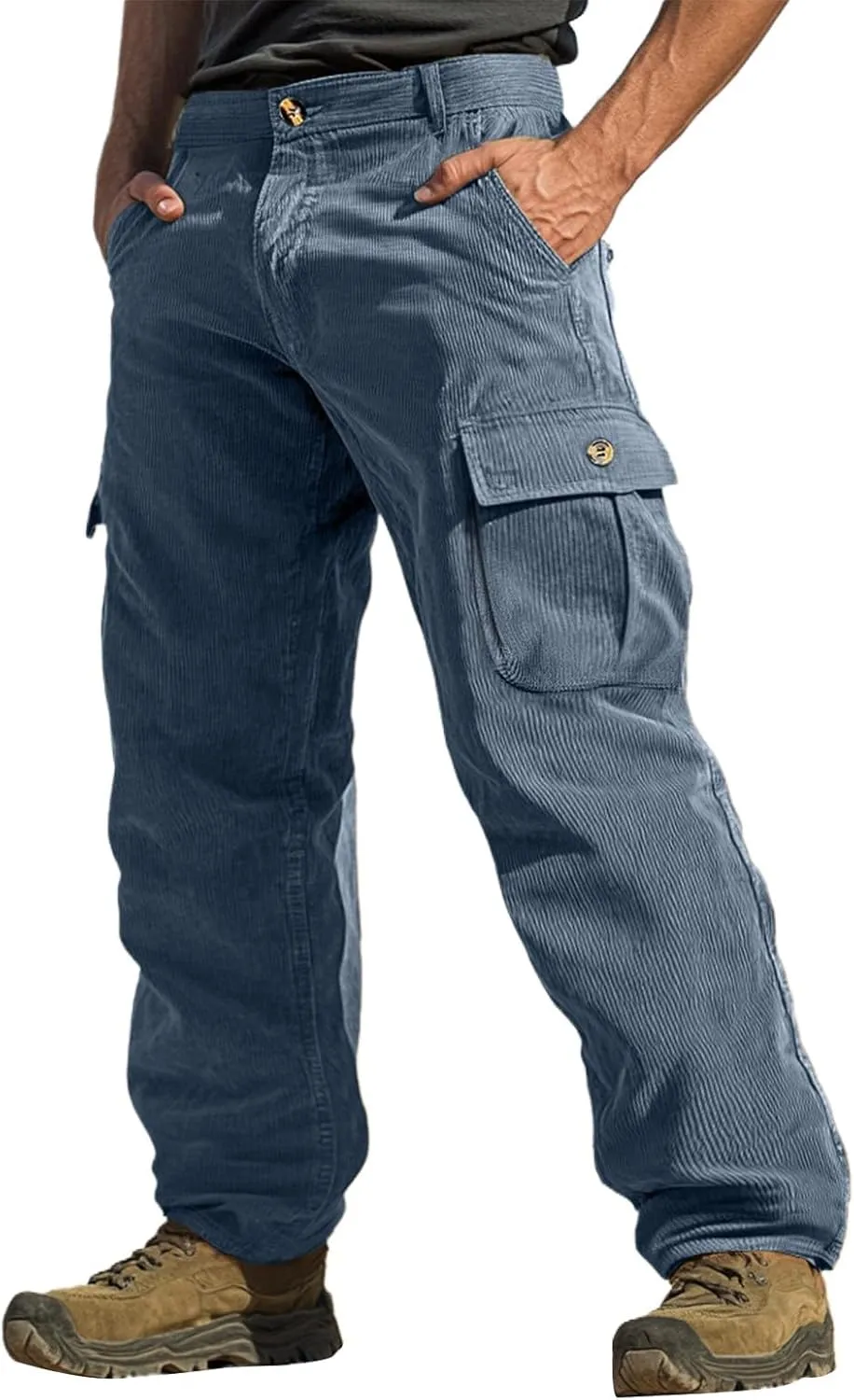 Sweatpants for Men Sport Slacks Mens Tapered Trendy Split Ripstop Slims Belts Solid Color Trousers