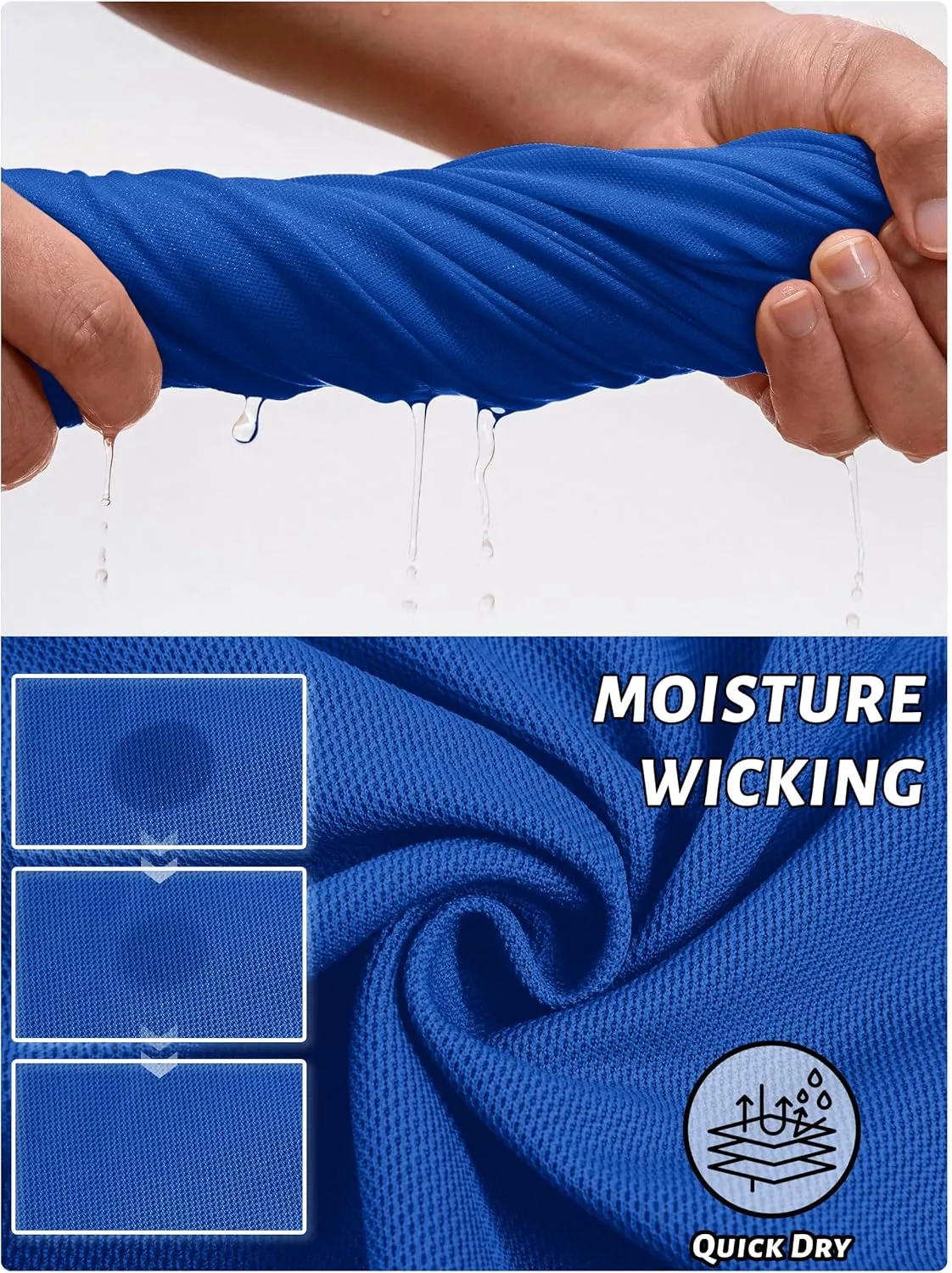 TACVASEN Men's Polo Shirts Long Sleeve Quick Dry Shirt Performance Tactical Shirts Golf Shirt Casual Outdoor Work Shirt