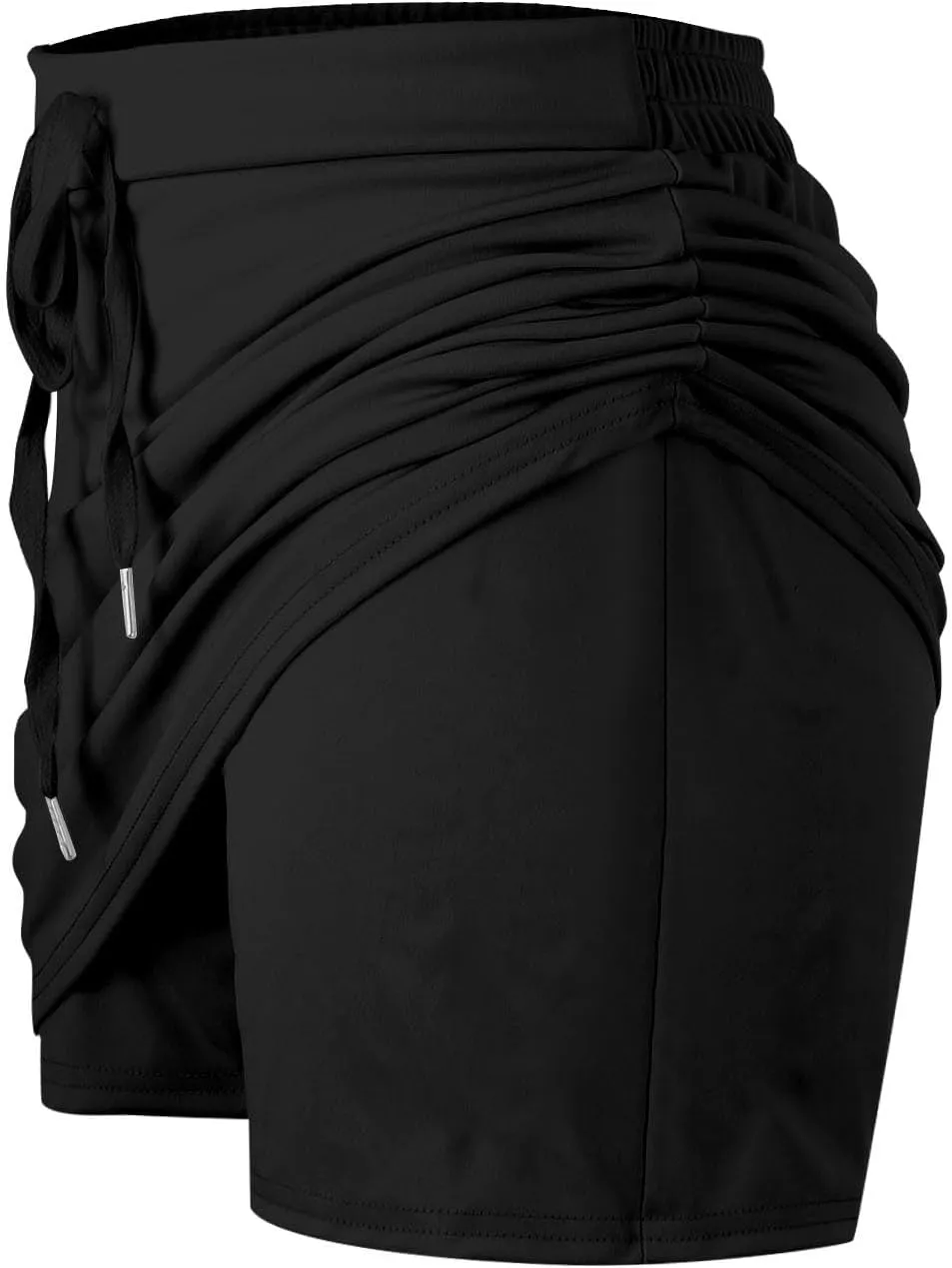 Tennis Skirt for Women Athletic Drawstring High Waisted Skorts with Built in Shorts Pockets Gym Sports Golf Skirts