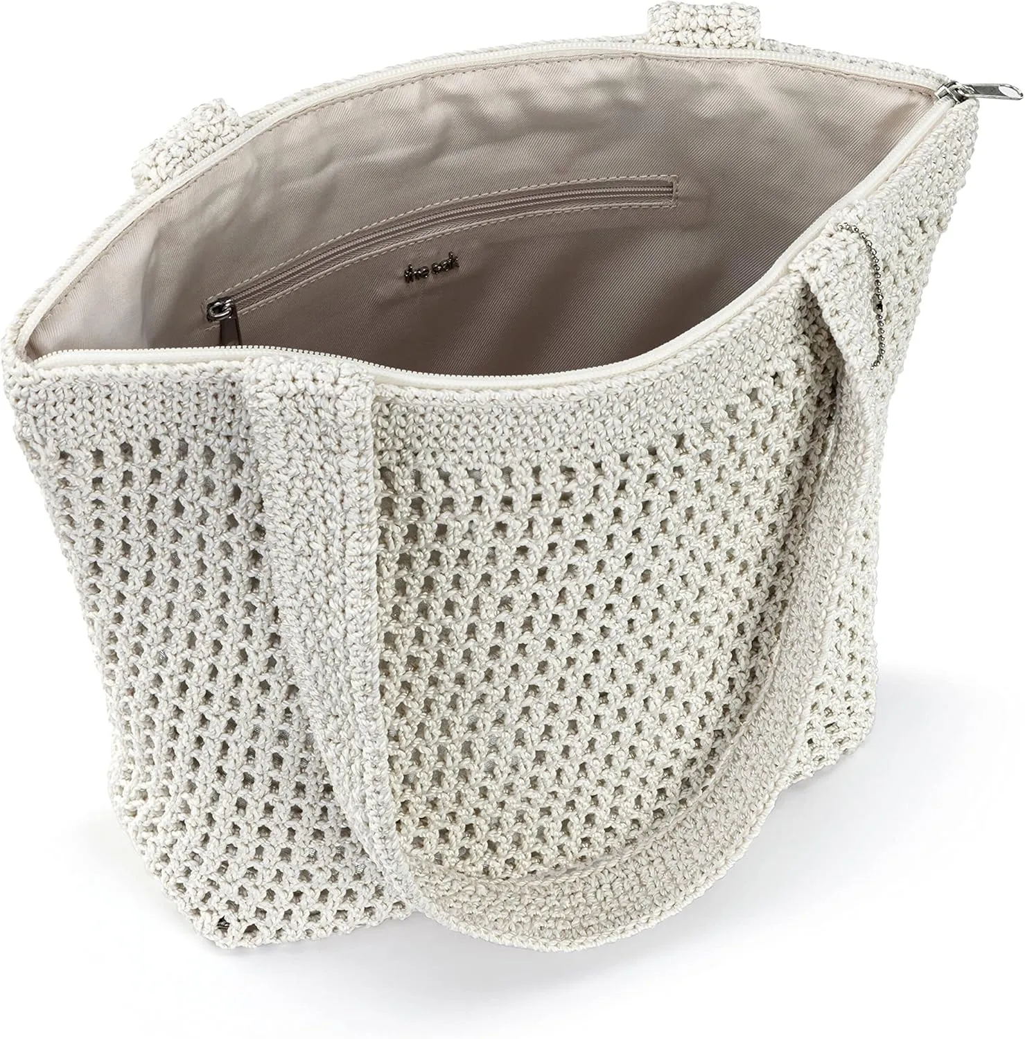 The Sak Casual Classics Tote Bag - Hand Crochet Woman's Purse For Everyday, Travel, Beach Bag - Handbag With Shoulder Straps